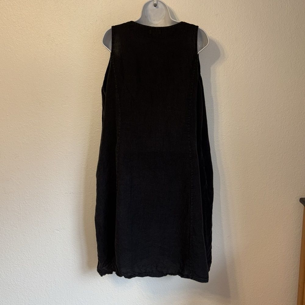 Alessia Pacini Linen Lagenlook Sleeveless Tunic 1X - Picture 5 of 5